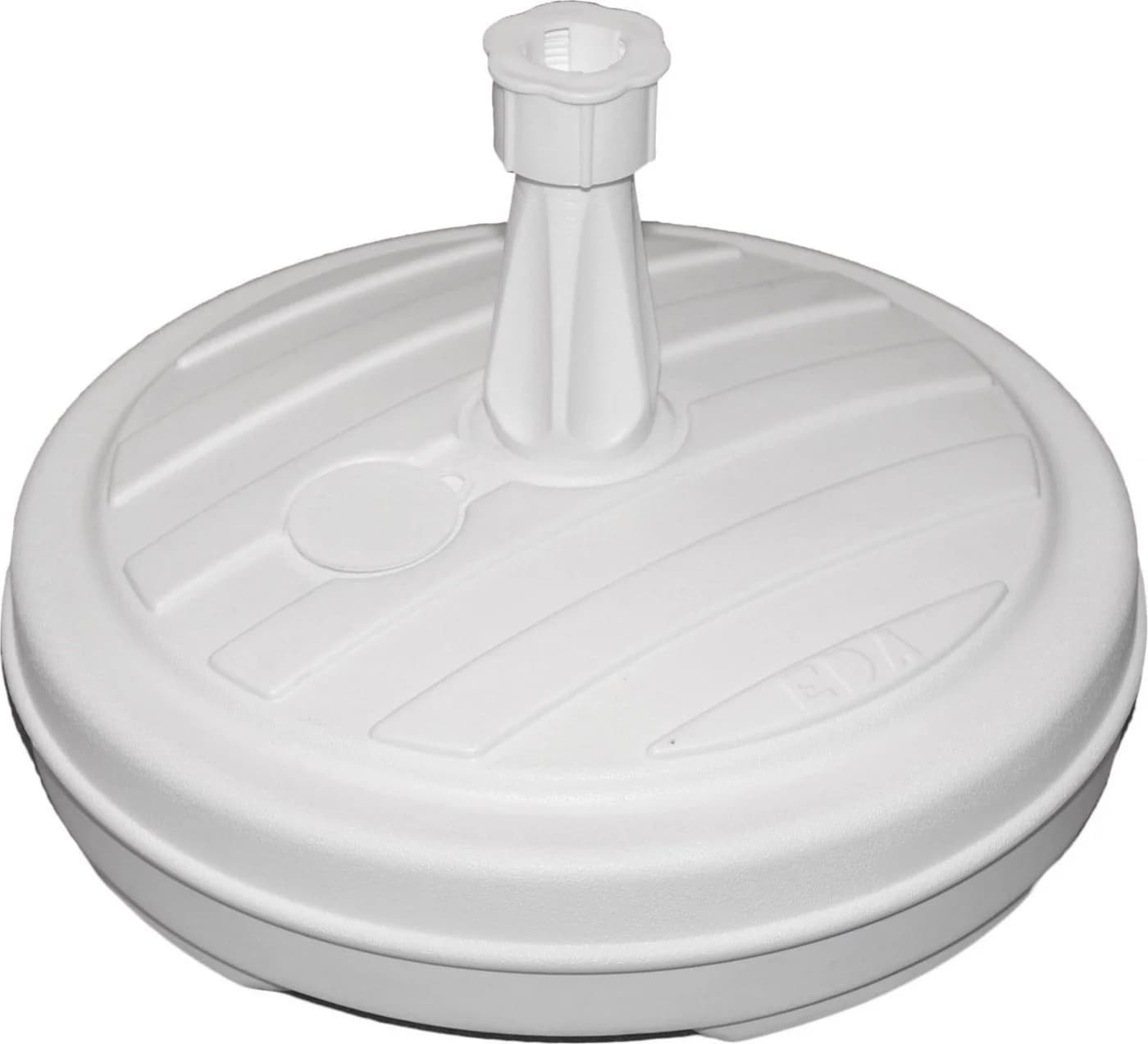 Progarden Kunststoff-Schirmständer 2er Set Weiß Ø 19-32 mm