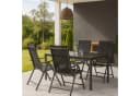 Progarden Klappstuhl 4er Set Anthrazit mit verstellbarer Lehne Bild 2