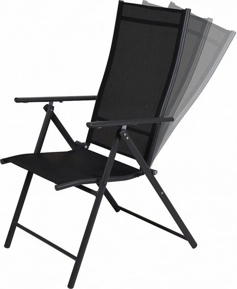Progarden Klappstuhl 4er Set Anthrazit mit verstellbarer Lehne - Bild 5