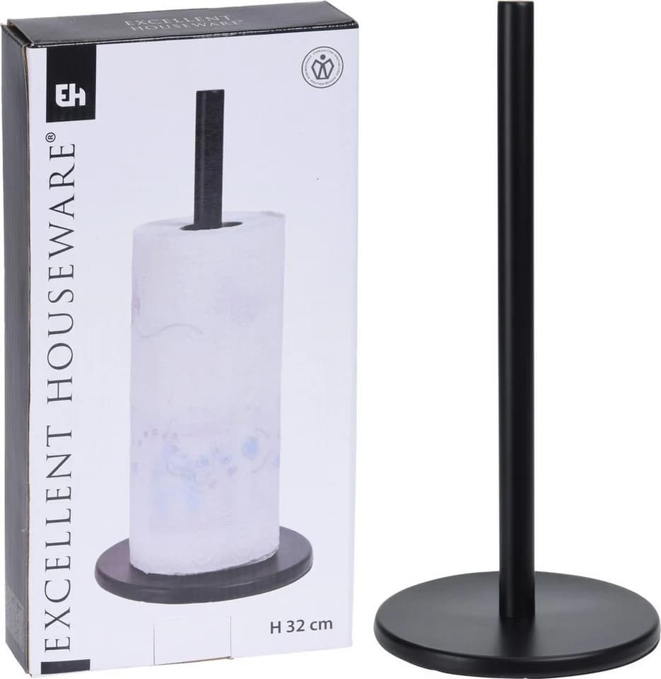 Koopman Küchenrollenhalter Schwarz 2er Set Edelstahl - Bild 5