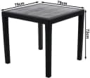 Progarden Sitzgruppe 5-tlg. Anthrazit Kunststoff Rattan Optik Bild 3