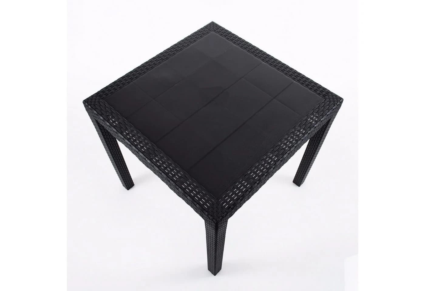 Progarden Sitzgruppe 5-tlg. Anthrazit Kunststoff Rattan Optik - Bild 4