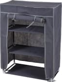 Koopman Campingschrank Schuhregal 2er Set Grau 3 Ebenen Bild 3
