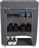 Koopman Campingschrank Schuhregal 2er Set Grau 3 Ebenen Bild 5