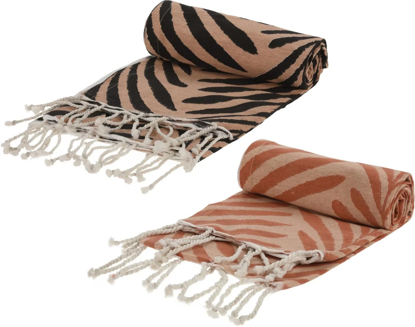 Koopman Hamamtuch Saunatuch Handtuch 170x90 cm Baumwolle 2er Set - Bild 2