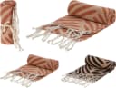 Koopman Hamamtuch Saunatuch Handtuch 170x90 cm Baumwolle 2er Set Bild 3