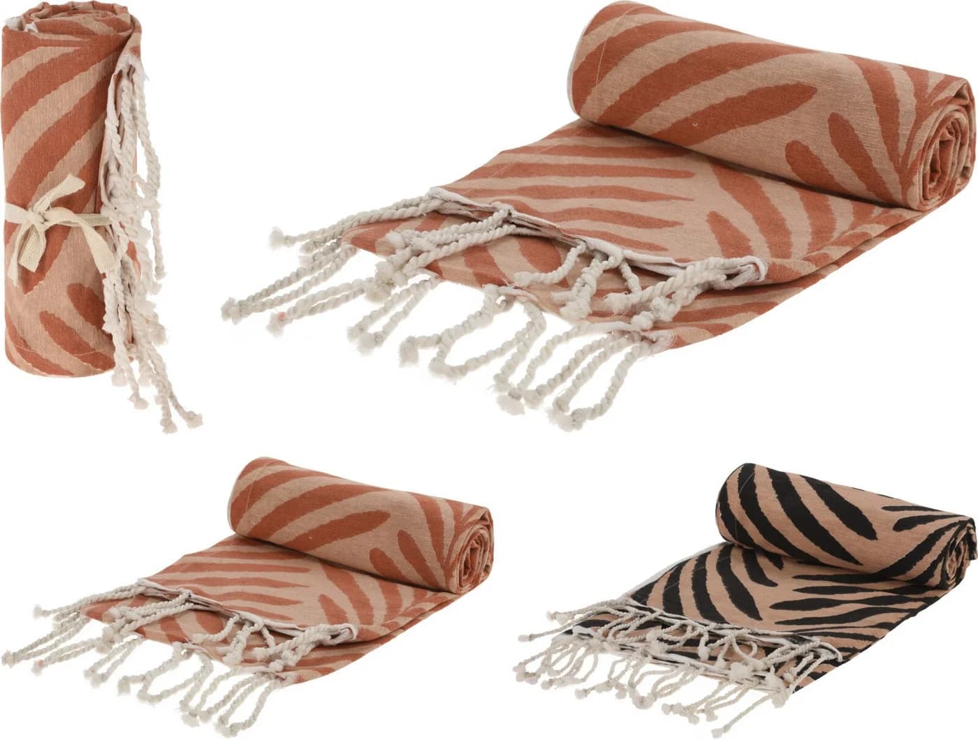 Koopman Hamamtuch Saunatuch Handtuch 170x90 cm Baumwolle 2er Set - Bild 3