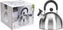 Koopman Wasserkessel 2,5L Edelstahl Pfeifkessel Silber Bild 3