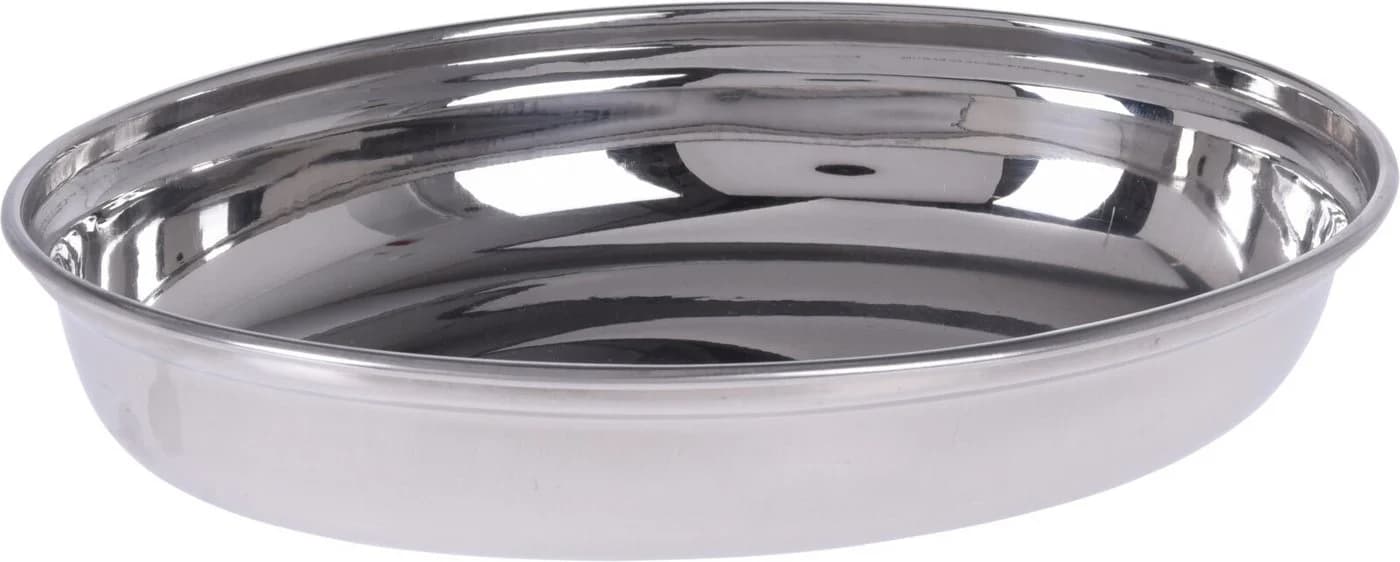 Koopman Oval Edelstahl Dekoschale 4er Set Silber