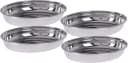 Koopman Oval Edelstahl Dekoschale 4er Set Silber Bild 2