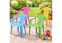 Progarden Kinderstuhl 4er Set Bunt Stapelbar Kunststoff Bild 2