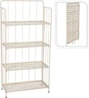 Koopman Blumenständer Beige Metall Klappbar 4 Ebenen Bild 4