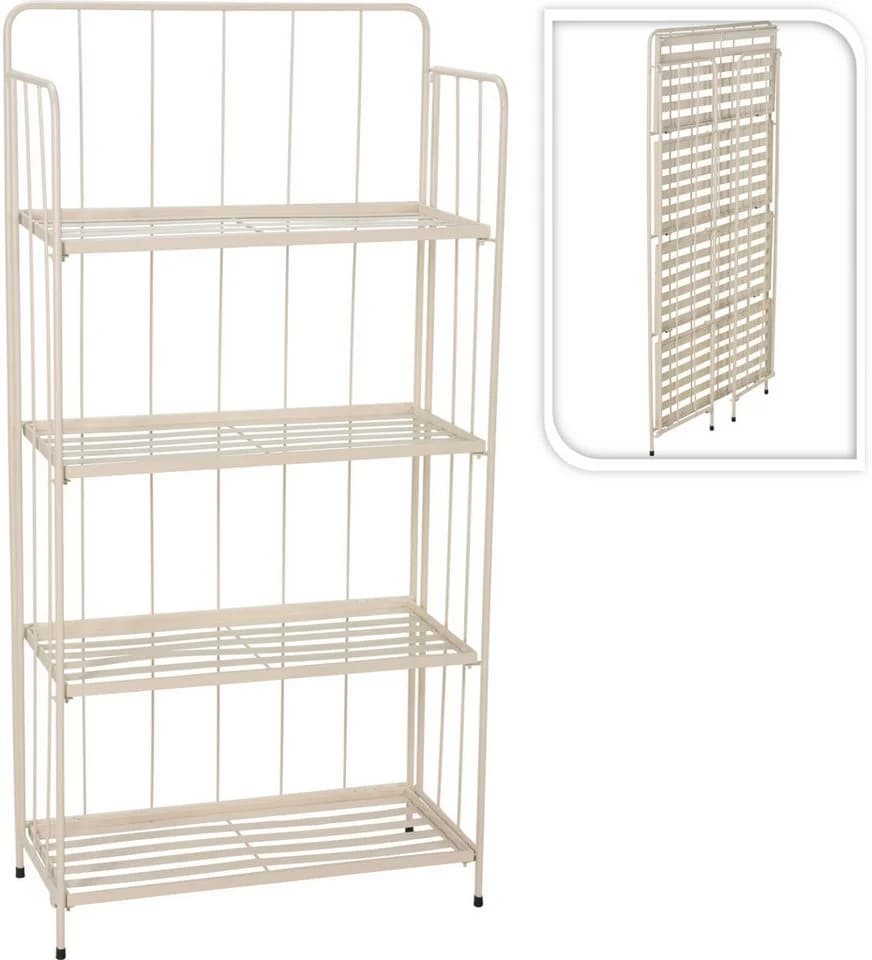 Koopman Blumenständer Beige Metall Klappbar 4 Ebenen - Bild 4