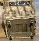 Van der Leeden Feuerholzkorb Rattan Braun Handmade Bild 5