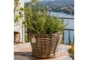 Van der Leeden Rattan Pflanzkorb Indoor Outdoor Braun Schwarz Bild 2
