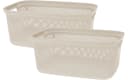 Koopman Wäschekorb 30L Kunststoff 2er Set Beige Bild 2