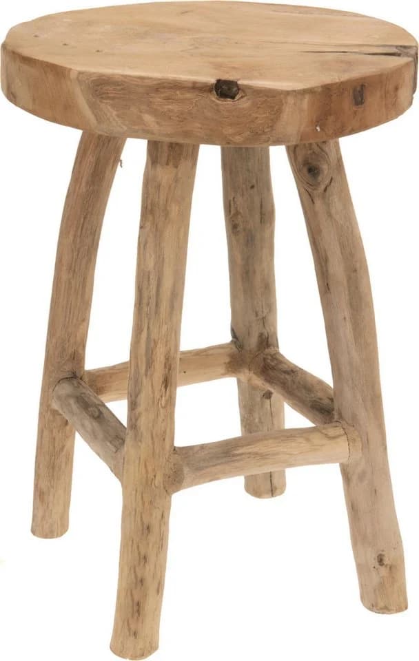Koopman Blumenhocker Teakholz Massiv Handmade Unperfekt - Bild 2