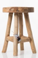 Koopman Blumenhocker Teakholz Massiv Handmade Unperfekt Bild 3
