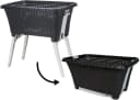 Koopman Wäschekorb 38L Rattan Optik Anthrazit Bild 1
