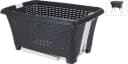 Koopman Wäschekorb 38L Rattan Optik Anthrazit Bild 4