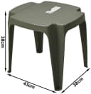 Progarden Sitzhocker Gartenhocker Fußhocker Knie 43x38x38 cm Grün Bild 1