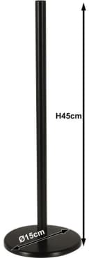 Koopman Toilettenpapierhalter Schwarz 45 cm für 5 Rollen Bild 1