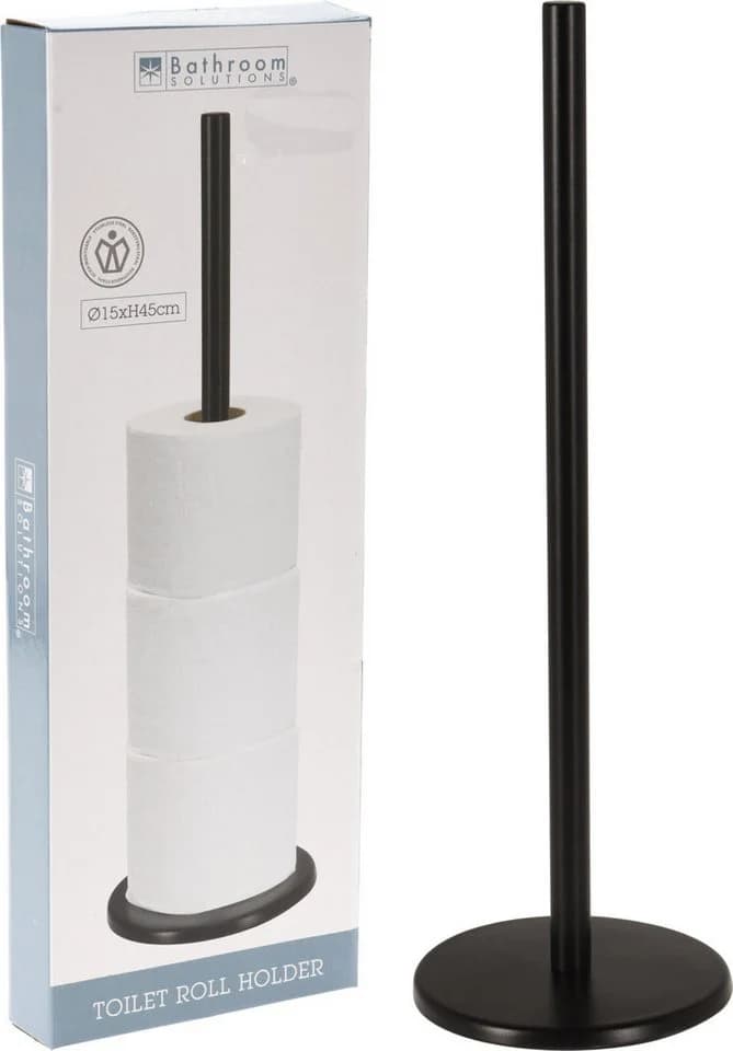 Koopman Toilettenpapierhalter Schwarz 45 cm für 5 Rollen - Bild 2