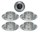 Koopman Eierbecher Edelstahl Rund 4er Set Silber Bild 3