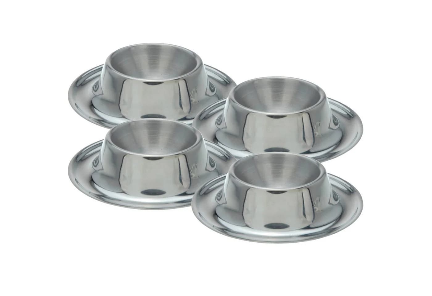 Koopman Eierbecher Edelstahl Rund 4er Set Silber - Bild 4