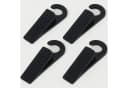 Koopman Türstopper Türkeil Set 4-tlg. Schwarz Kunststoff Bild 2