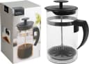 Koopman Kaffeebereiter Glas Kunststoff Manuelle Presse Transparent Schwarz Bild 4