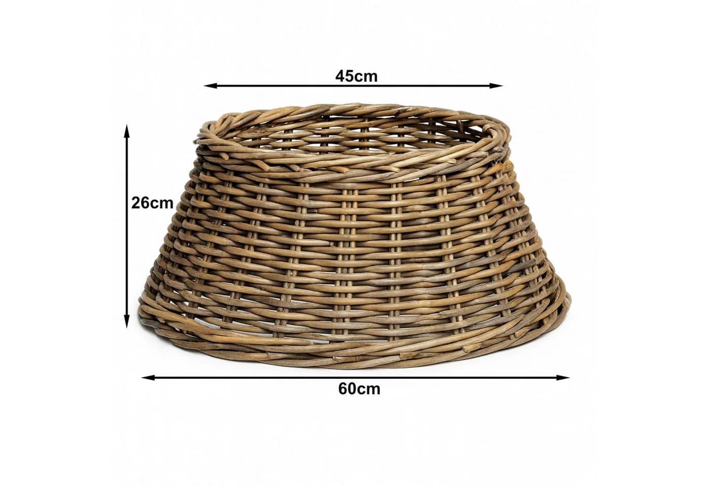 Van der Leeden Weihnachtsbaumrock Rattan Rustikal Braun - Bild 4