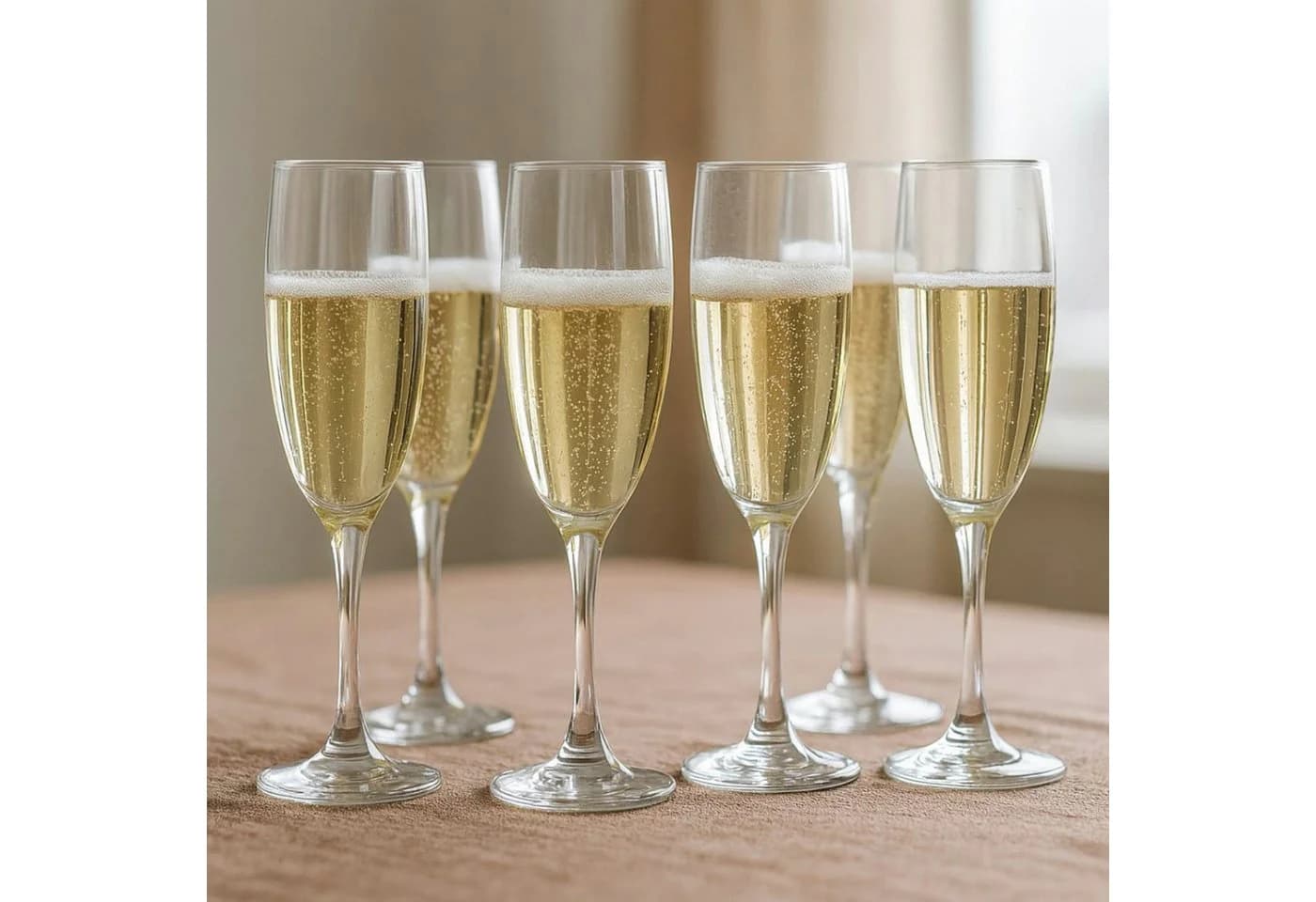 Koopman Sektglas Champagnergläser 6-tlg. Glas Transparent