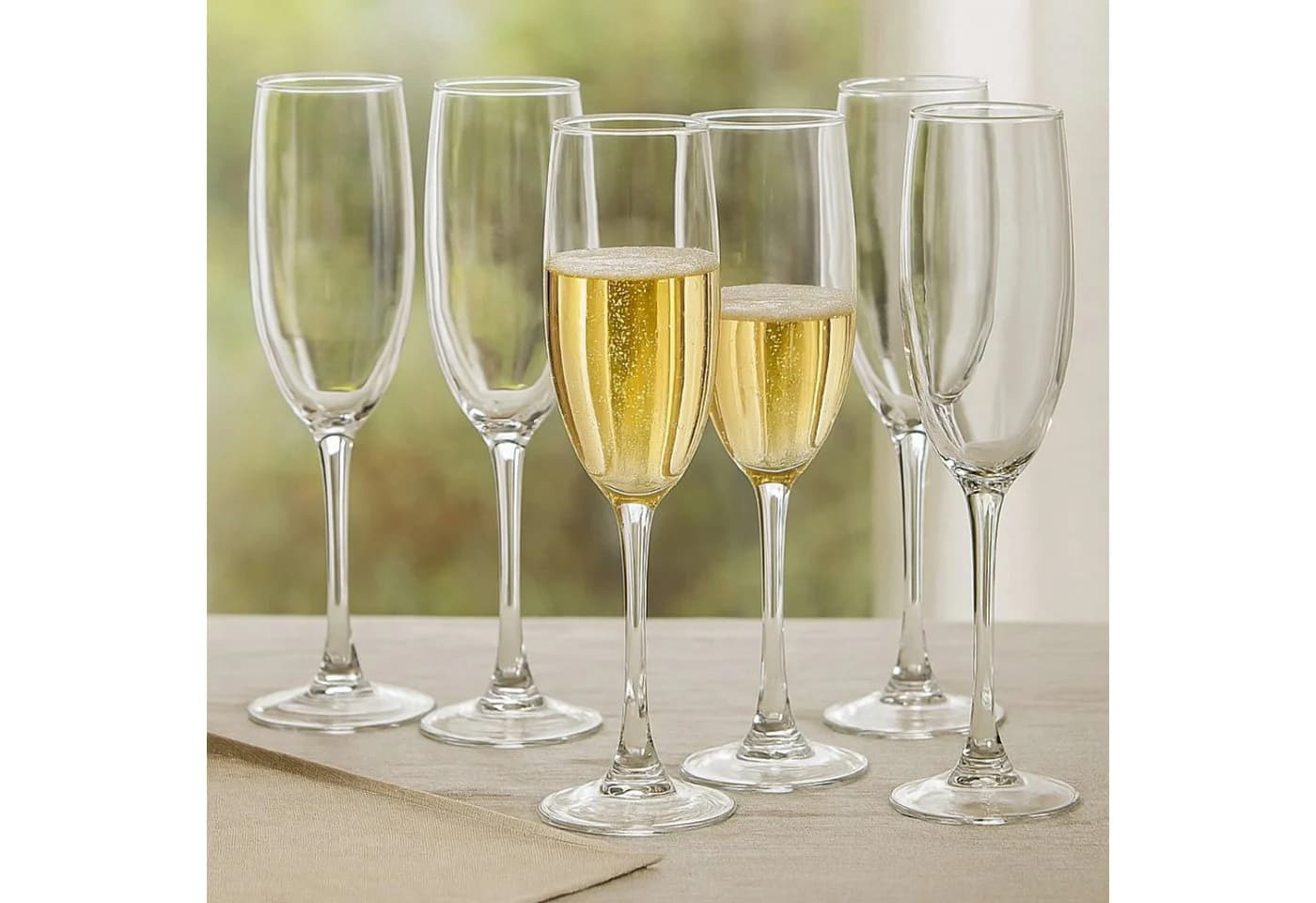 Koopman Sektglas Champagnergläser 6-tlg. Glas Transparent - Bild 4
