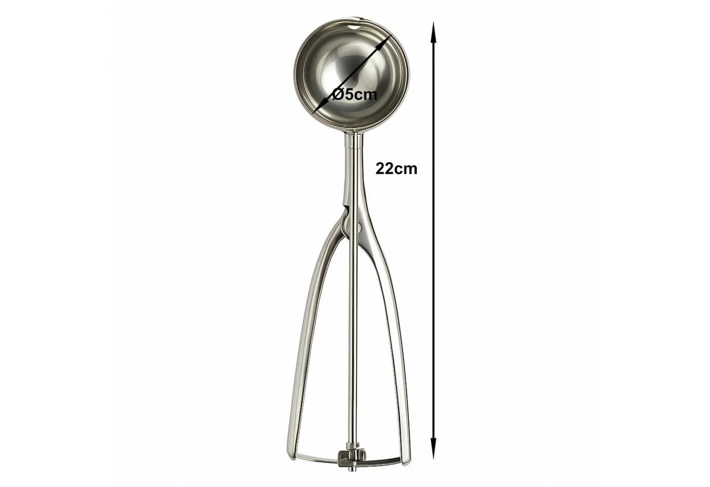Koopman Eisportionierer Edelstahl 22 cm Hebelmechanismus - Bild 3