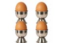 Koopman Eierbecher Set 4-tlg. Edelstahl Rostfrei Silber Bild 2