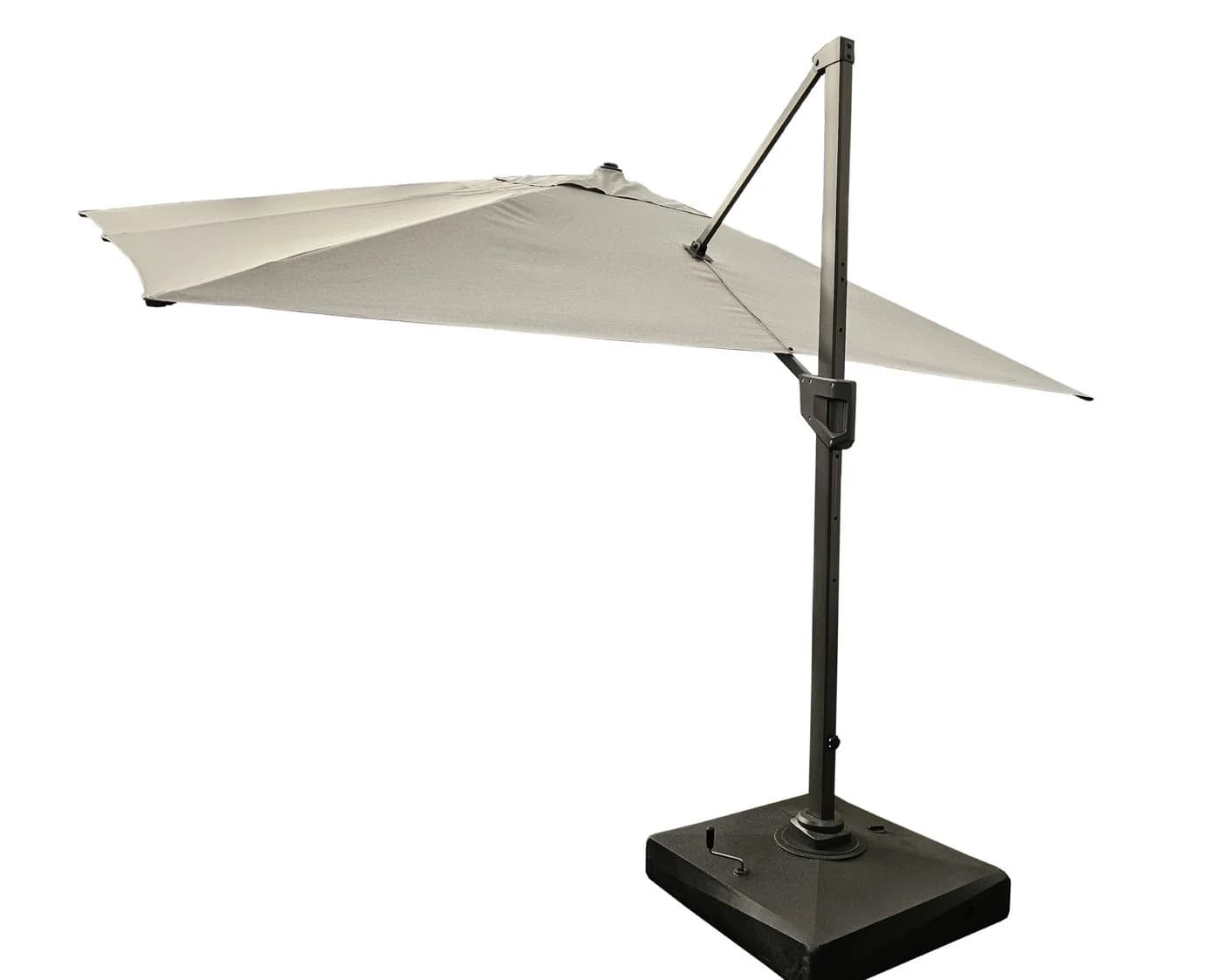 TEICO GROUP Ampelschirm Grau Schwenkbar mit Standfuß - Bild 2