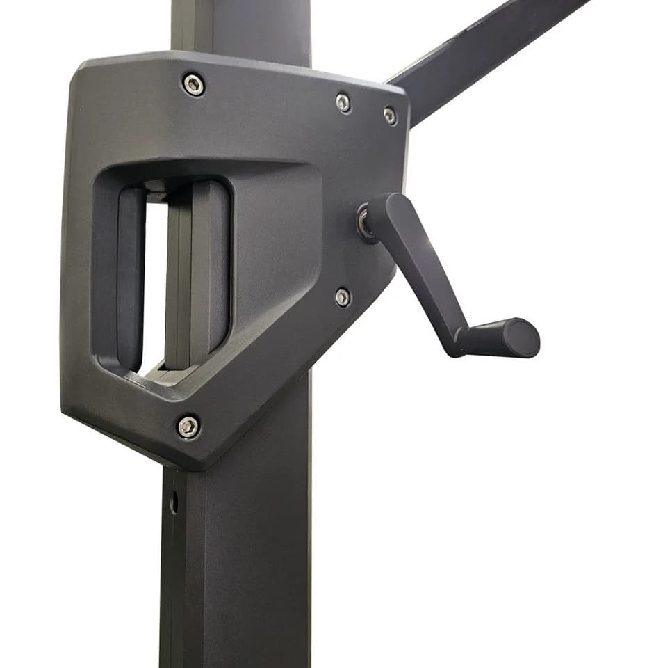 TEICO GROUP Ampelschirm Grau Schwenkbar mit Standfuß - Bild 4