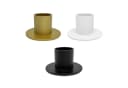 heimzeit Tischkerzenhalter Set 4 Stück Weiß Modern Bild 5