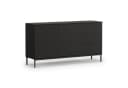 HAUSELEMENT Kommode QUERTY QT-01 Schwarz Modernes Sideboard mit Schubladen Bild 2