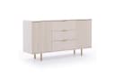 HAUSELEMENT Kommode NUBIA NB-02 3 Schubladen 2 Türen 150 cm Push-to-Open Modern Bild 2