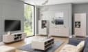 HAUSELEMENT Kommode NUBIA NB-02 3 Schubladen 2 Türen 150 cm Push-to-Open Modern Bild 5