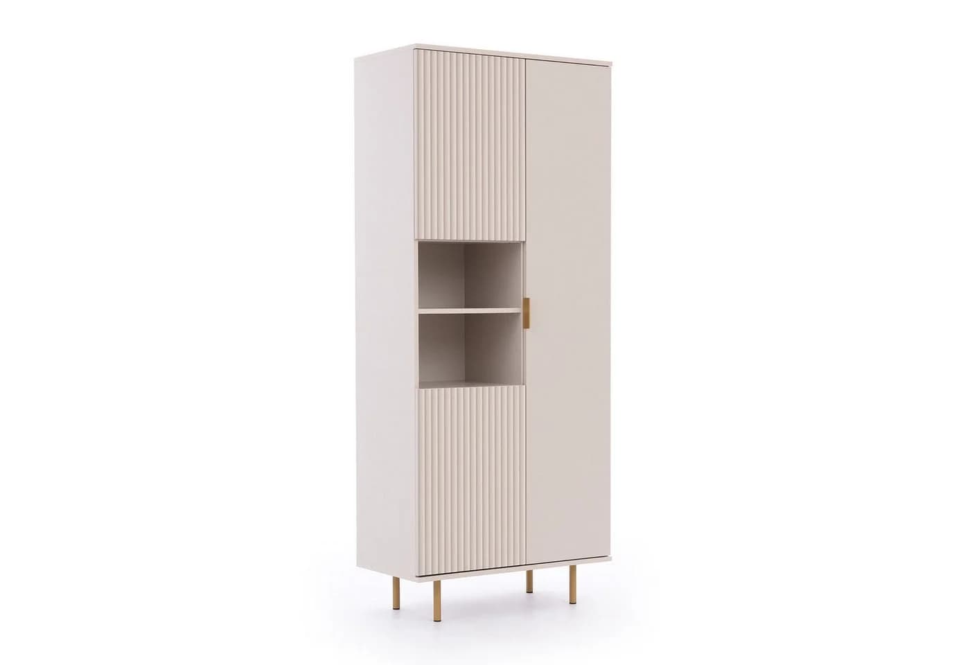 HAUSELEMENT Mehrzweckschrank NUBIA NB-05 3 Türen Vitrine Regal Schrank Modern - Bild 2