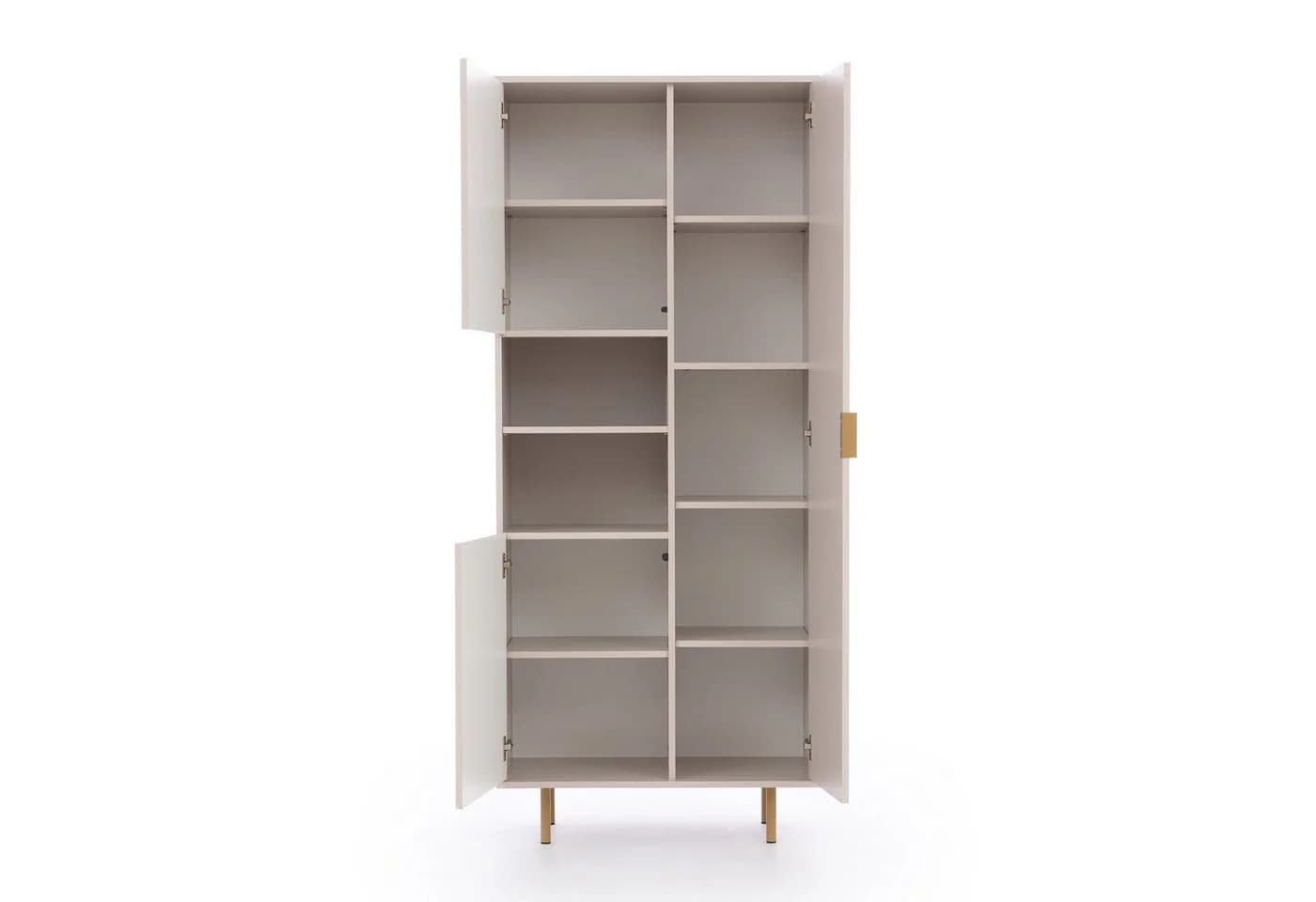 HAUSELEMENT Mehrzweckschrank NUBIA NB-05 3 Türen Vitrine Regal Schrank Modern - Bild 3