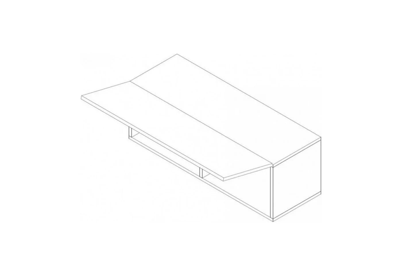 HAUSELEMENT Hängeschrank CALABRINI C-10 Schwarz Hochglanz Modern - Bild 3