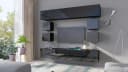 HAUSELEMENT Hängeschrank CALABRINI C-10 Schwarz Hochglanz Modern Bild 5