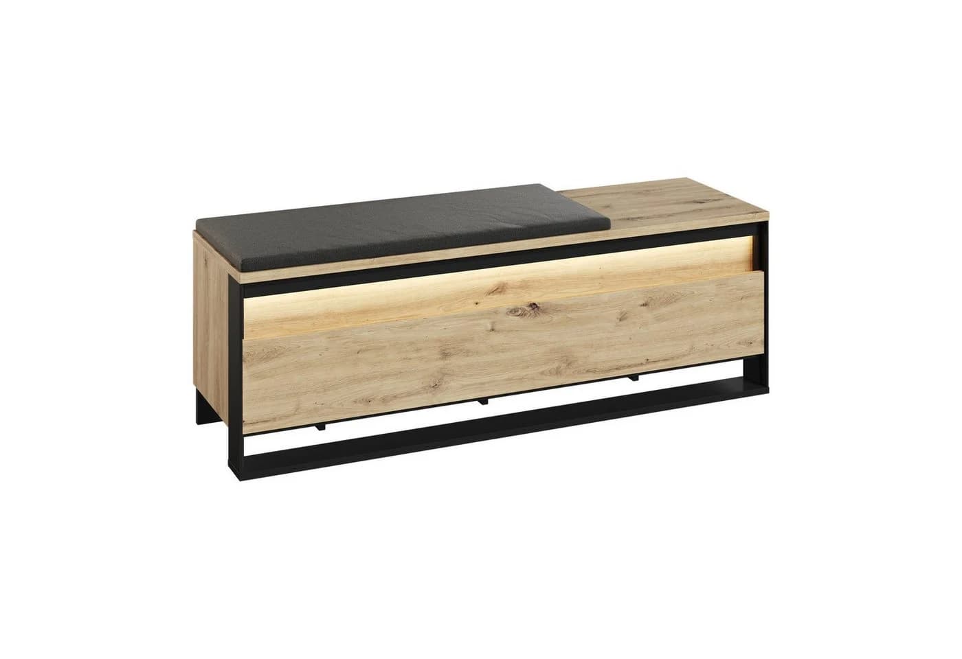 HAUSELEMENT Sitzbank QUANT QG-04 mit LED-Beleuchtung und Stauraum - Bild 2