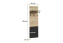 HAUSELEMENT Garderobenpaneel QUANT QG-07 Wandgarderobe mit Ablage & Haken Bild 1