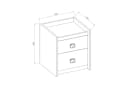 HAUSELEMENT Nachttisch FARGO FG-12 mit 2 Schubladen Bild 3