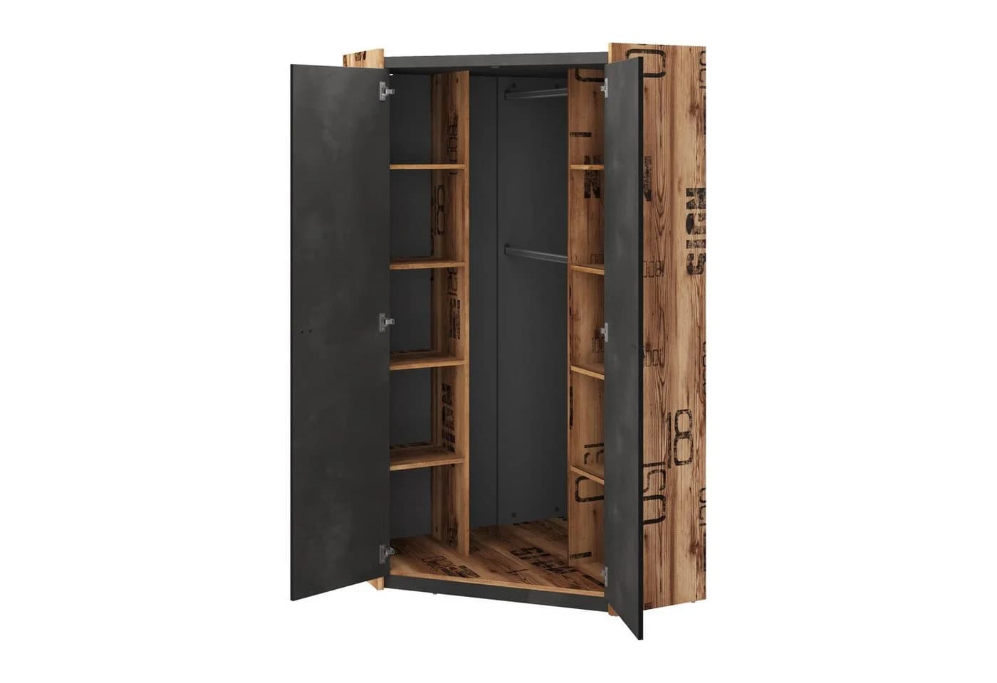 HAUSELEMENT Eckkleiderschrank FARGO FG-17 2 Türen